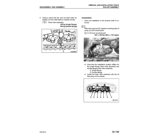 Komatsu D375A-5 (SN from 18200) Crawler Dozers (Japan) Workshop Manual (SEBM035200) Komatsu D375A-5 (SN from 18200) Crawler Dozers (Japan) Workshop Manual (SEBM035200)