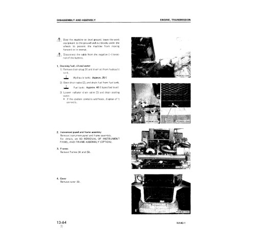 Komatsu WA40-1 (SN from 1001) 4WD Wheeled Loaders (Japan) Workshop Manual (SEBM03630101) Komatsu WA40-1 (SN from 1001) 4WD Wheeled Loaders (Japan) Workshop Manual (SEBM03630101)