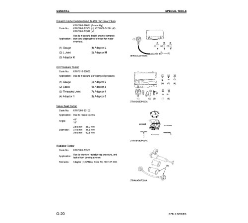 Komatsu 3D67E-1A Diesel Engines (Japan) Workshop Manual (SEBM038300) Komatsu 3D67E-1A Diesel Engines (Japan) Workshop Manual (SEBM038300)
