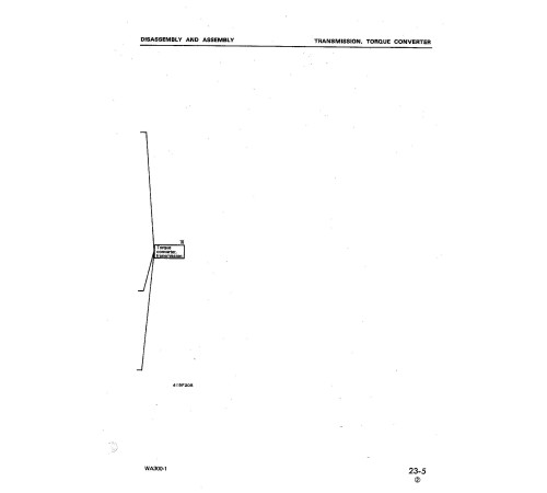 Komatsu WA300-1 and WA320-1 4WD Wheeled Loaders (Japan) Workshop Manual (SEBM04190107)