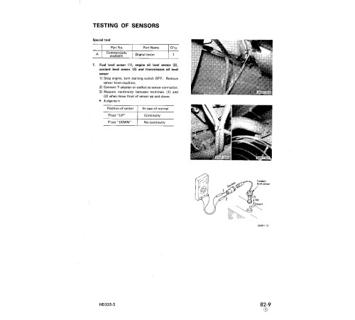 Komatsu HD325-5 (SN: 02001-; A03001-) Rigid Dump Trucks (Japan) Workshop Manual (SEBM05660510) Komatsu HD325-5 (SN: 02001-; A03001-) Rigid Dump Trucks (Japan) Workshop Manual (SEBM05660510)