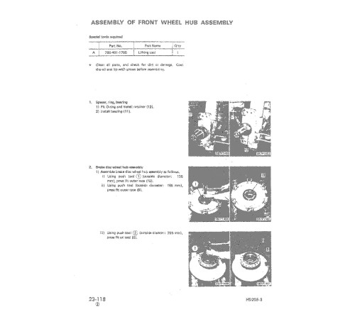 Komatsu HD205-3 (SN from 01003) Rigid Dump Trucks (Japan) Workshop Manual (SEBM05670302) Komatsu HD205-3 (SN from 01003) Rigid Dump Trucks (Japan) Workshop Manual (SEBM05670302)