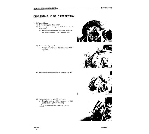 Komatsu WA470-1 (SN from 10001) 4WD Wheeled Loaders (Japan) Workshop Manual (SEBMU4210106)