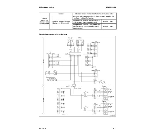 Komatsu WA380-6 (SN from 65001) 4WD Wheeled Loaders Workshop Manual (SEN00114-05)