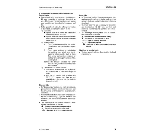 Komatsu SAA6D114E-3 Diesel Engines (Japan) Workshop Manual (SEN00169-15) Komatsu SAA6D114E-3 Diesel Engines (Japan) Workshop Manual (SEN00169-15)