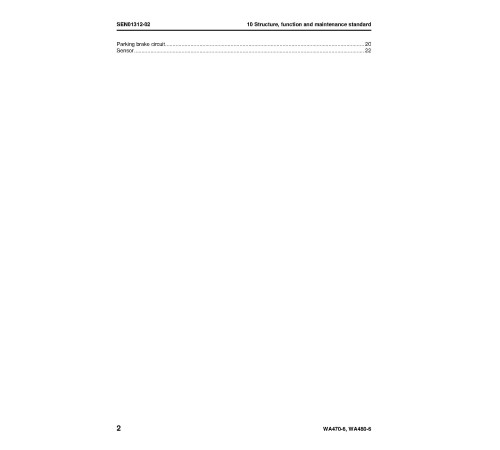Komatsu WA470-6 and WA480-6 4WD Wheeled Loaders (Japan) Workshop Manual (SEN00783-07) Komatsu WA470-6 and WA480-6 4WD Wheeled Loaders (Japan) Workshop Manual (SEN00783-07)