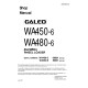 Komatsu WA450-6 and WA480-6 4WD Wheeled Loaders (USA) Workshop Manual (SEN00809-04D)