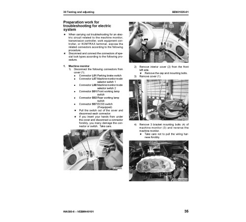 Komatsu WA380-6 (SN from H60051) 4WD Wheeled Loaders (Europe) Workshop Manual (SEN01019) Komatsu WA380-6 (SN from H60051) 4WD Wheeled Loaders (Europe) Workshop Manual (SEN01019)
