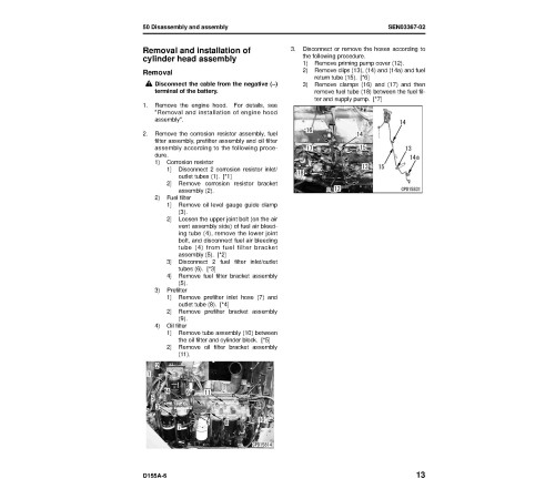 Komatsu D155A-6 (SN from 85001) Crawler Dozers (Japan) Workshop Manual (SEN02854-10) Komatsu D155A-6 (SN from 85001) Crawler Dozers (Japan) Workshop Manual (SEN02854-10)
