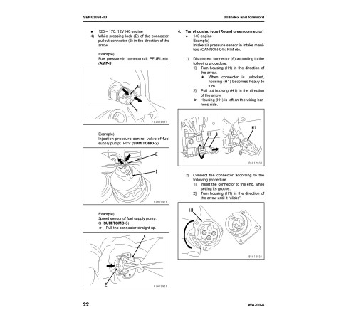 Komatsu WA200-6 (SN from 70001) 4WD Wheeled Loaders Workshop Manual (SEN03081-02)