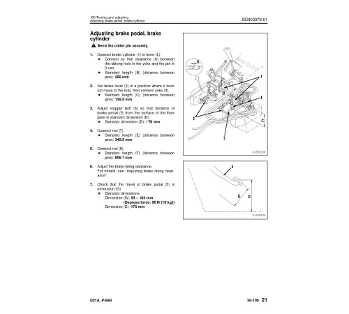 Komatsu D21A-8 (SN from 90001) and D21P-8 (SN from 90001) Crawler Dozers (Japan) Workshop Manual (SEN03320-04) Komatsu D21A-8 (SN from 90001) and D21P-8 (SN from 90001) Crawler Dozers (Japan) Workshop Manual (SEN03320-04)
