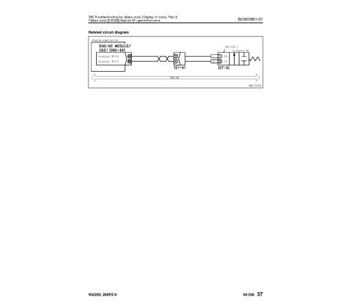 Komatsu WA200-6 and WA200PZ-6 4WD Wheeled Loaders (Japan) Workshop Manual (SEN03862-02)