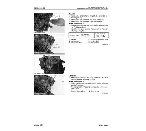 Komatsu 3D67E-2 Diesel Engines Workshop Manual (SEN04473-01) Komatsu 3D67E-2 Diesel Engines Workshop Manual (SEN04473-01)