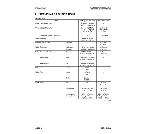 Komatsu 3D67E-2 Diesel Engines Workshop Manual (SEN04473-01) Komatsu 3D67E-2 Diesel Engines Workshop Manual (SEN04473-01)