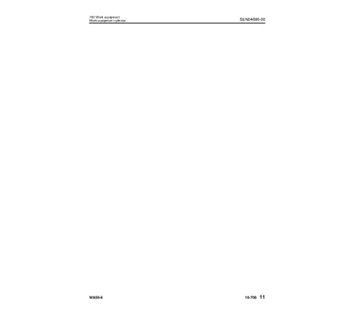 Komatsu WA50-6 (SN from 60001) 4WD Wheeled Loaders (Japan) Workshop Manual (SEN04670-04)
