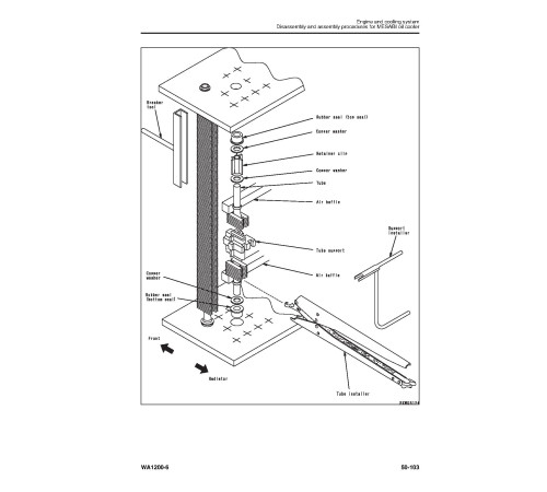 Komatsu WA1200-6 (SN from 60001) 4WD Wheeled Loaders (Japan) Workshop Manual (SEN05475-05)