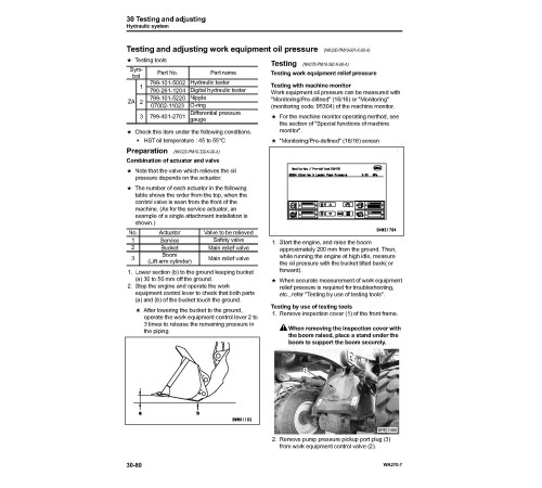 Komatsu WA270-7 (SN from 80001) 4WD Wheeled Loaders (Japan) set of Workshop Manuals (SEN06255-02)