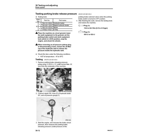 Komatsu WA270-7 (SN from 80001) 4WD Wheeled Loaders (Japan) set of Workshop Manuals (SEN06255-02)