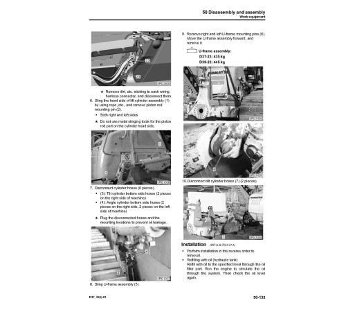 Komatsu D37EXi, D37PXi (SN. from 80179) and D39EXi, D39PXi (SN. from 90404) Crawler Dozers Workshop Manual (SEN06486) Komatsu D37EXi, D37PXi (SN. from 80179) and D39EXi, D39PXi (SN. from 90404) Crawler Dozers Workshop Manual (SEN06486)