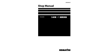 SAA6D140E-7 Diesel Engines Workshop Manual (SEN06498-07)