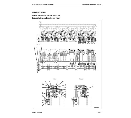 Komatsu SAA6D140E-7 Diesel Engines Workshop Manual (SEN06498-07)