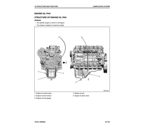 Komatsu SAA4D107E-3 and SAA6D107E-3 Diesel Engines Workshop Manual (SEN06502-17)