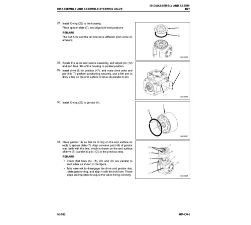 Komatsu HM400-5 (SN from 10001) Articulated Dump Trucks Workshop Manual (SEN06519-06)