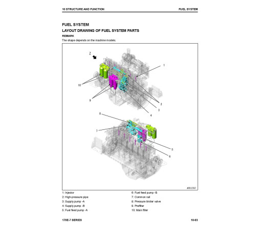 Komatsu SAA6D170E-7 Diesel Engines Workshop Manual (SEN06580-01)