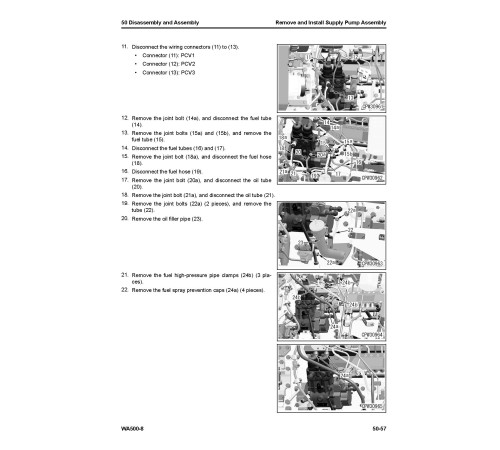 Komatsu WA500-8 (SN from 90001) 4WD Wheeled Loaders Workshop Manual (SEN06581-17)