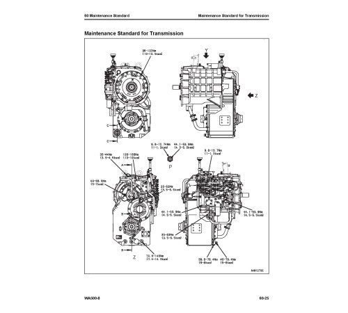 Komatsu WA500-8 (SN from 90001) 4WD Wheeled Loaders Workshop Manual (SEN06581-17)