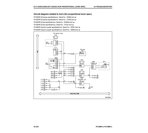 Komatsu PC30MR-5 (SN from 50001) and PC35MR-5 (SN from 30001) Compact Excavators Workshop Manual (SEN06591-07)
