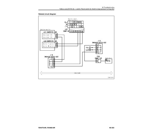 Komatsu WA470-6R and WA480-6R (SN from 10001) 4WD Wheeled Loaders Workshop Manual (SEN06594-09)