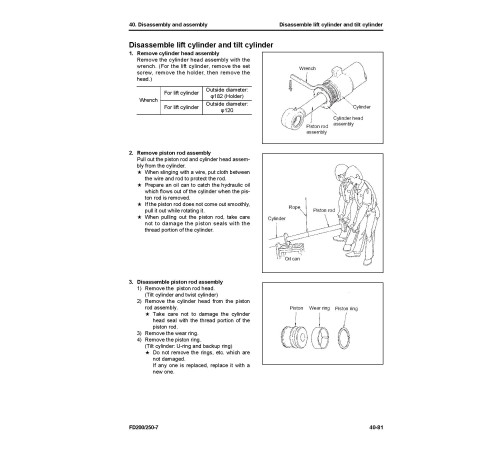 Komatsu FD200-7 (SN from 2601) and FD250-7 (SN from 3601) Diesel Forklift Trucks Workshop Manual (SEN06609-02) Komatsu FD200-7 (SN from 2601) and FD250-7 (SN from 3601) Diesel Forklift Trucks Workshop Manual (SEN06609-02)