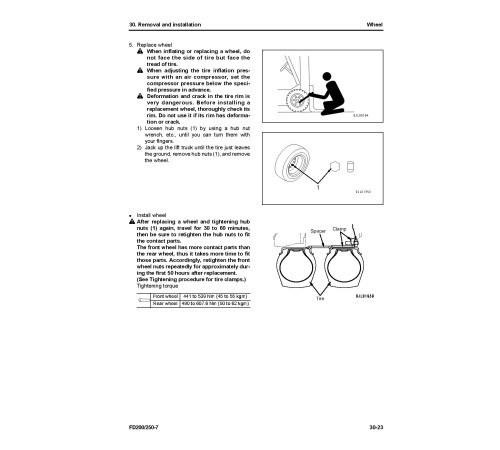 Komatsu FD200-7 (SN from 2601) and FD250-7 (SN from 3601) Diesel Forklift Trucks Workshop Manual (SEN06609-02) Komatsu FD200-7 (SN from 2601) and FD250-7 (SN from 3601) Diesel Forklift Trucks Workshop Manual (SEN06609-02)