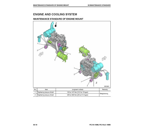 Komatsu PC210-10M0 and PC210LC-10M0 (SN from C00001) Hydraulic Excavators Workshop Manual (SEN06701-C0)