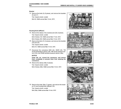 Komatsu PC500LC-10R (SN from 100001) Hydraulic Excavators Workshop Manual (SEN06722-09)