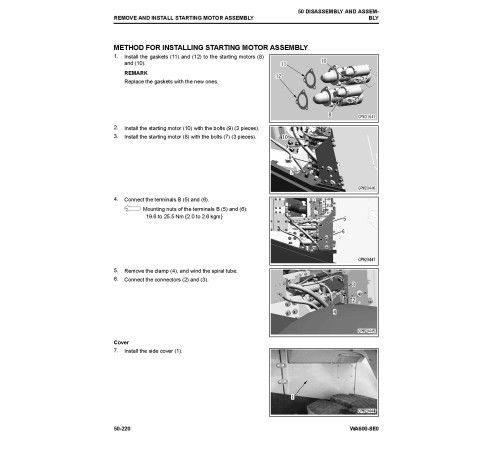 Komatsu WA600-8E0 (SN from 85001) 4WD Wheeled Loaders Workshop Manual (SEN06766-00)