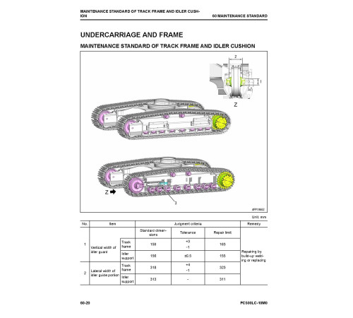 Komatsu PC500LC-10M0 (SN from 105002) Hydraulic Excavators Workshop Manual (SEN06813-06)