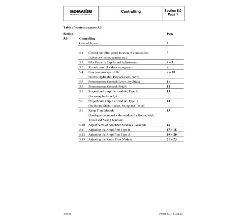 Komatsu PC5500-6 (SN: 15014-15015) Crawler Excavators (Germany) Service Manual (SRVPC550015014) Komatsu PC5500-6 (SN: 15014-15015) Crawler Excavators (Germany) Service Manual (SRVPC550015014)