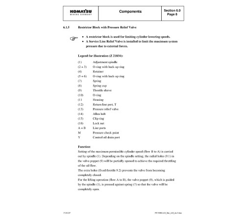 Komatsu PC5500-6 (SN from 15050) Crawler Excavators (Germany) Service Manual (SRVPC550015050) Komatsu PC5500-6 (SN from 15050) Crawler Excavators (Germany) Service Manual (SRVPC550015050)