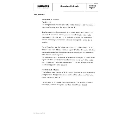 Komatsu PC3000-1 (SN: 6171) Crawler Excavator (Germany) Workshop Manual (SMPC30006171) Komatsu PC3000-1 (SN: 6171) Crawler Excavator (Germany) Workshop Manual (SMPC30006171)