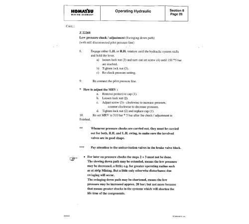 Komatsu PC3000-1 (SN: 6202) Crawler Excavator (Germany) Workshop Manual (SMPC30006202) Komatsu PC3000-1 (SN: 6202) Crawler Excavator (Germany) Workshop Manual (SMPC30006202)