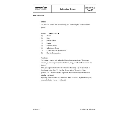Komatsu PC5500-6 (SN: 15039) Crawler Excavators (Germany) Workshop Manual (SMPC550015039) Komatsu PC5500-6 (SN: 15039) Crawler Excavators (Germany) Workshop Manual (SMPC550015039)