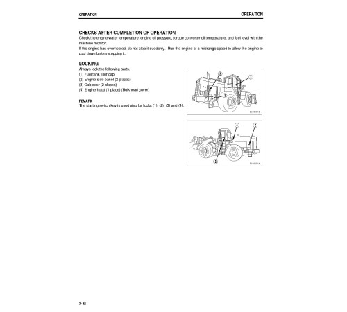 Komatsu WA600-3 (SN from 52001) 4WD Wheeled Loaders (Japan) Operate and Maintenance manual (TEN00002-02D)