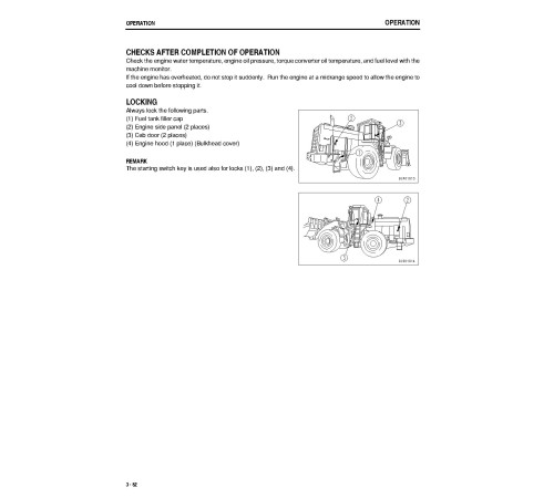 Komatsu WA600-3 (SN from 52001) 4WD Wheeled Loaders (Japan) Operate and Maintenance manual (TEN00002-04)