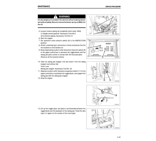 Komatsu BR550JG-1 (SN from 01067) Mobile Crushers (Japan) Operate and Maintenance manual (TEN00022-01) Komatsu BR550JG-1 (SN from 01067) Mobile Crushers (Japan) Operate and Maintenance manual (TEN00022-01)