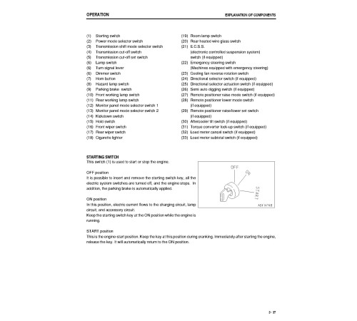 Komatsu WA430-5 (SN from 60001) 4WD Wheeled Loaders (Japan) Operate and Maintenance manual (TEN00090-03) Komatsu WA430-5 (SN from 60001) 4WD Wheeled Loaders (Japan) Operate and Maintenance manual (TEN00090-03)
