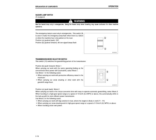 Komatsu GD655-3C-VH (SN from 51001) Motor Graders (Japan) Operate and Maintenance manual (TEN00095-01) Komatsu GD655-3C-VH (SN from 51001) Motor Graders (Japan) Operate and Maintenance manual (TEN00095-01)