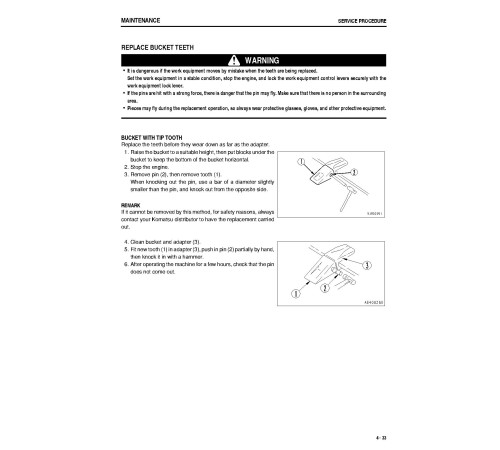 Komatsu WA800-3 and WA900-3 4WD Wheeled Loaders (Japan) Operate and Maintenance manual (TEN00162-03) Komatsu WA800-3 and WA900-3 4WD Wheeled Loaders (Japan) Operate and Maintenance manual (TEN00162-03)