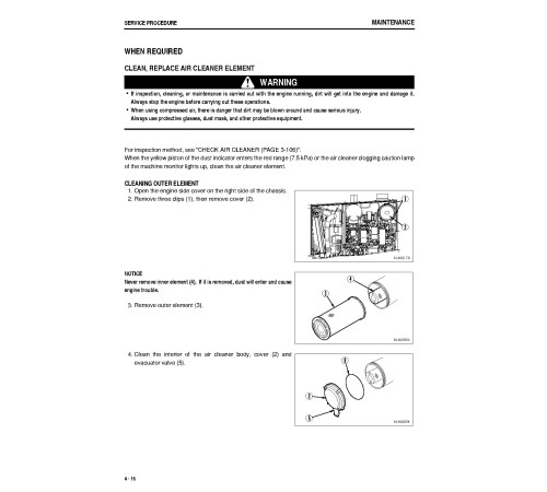 Komatsu WA470-6 (SN: 85001-85401) 4WD Wheeled Loaders (Japan) Operate and Maintenance manual (TEN00176-04) Komatsu WA470-6 (SN: 85001-85401) 4WD Wheeled Loaders (Japan) Operate and Maintenance manual (TEN00176-04)